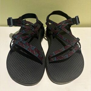 Chaco Women's Sandals - Black and Multicolor Straps